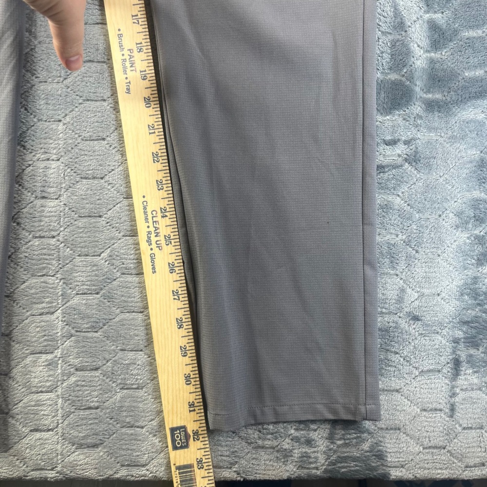 TravisMathew Golf Pants Mens 34 Grey Good Stretch Performance Micro-grid 34x31.5 - Picture 5 of 9